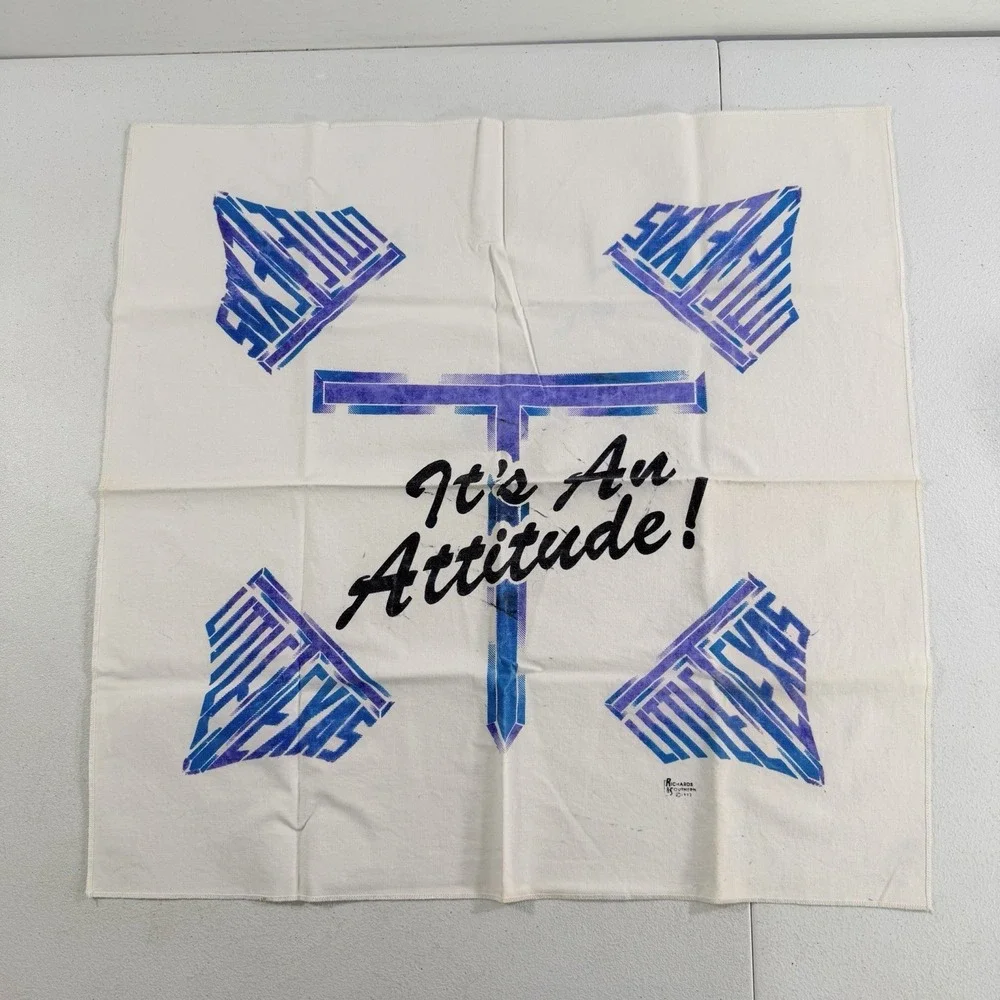 Vintage Little Texas 1992 It's An Attitude Country Music Bandana Scarf 21